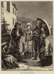 Comprando un Árbol de Navidad en Mentone